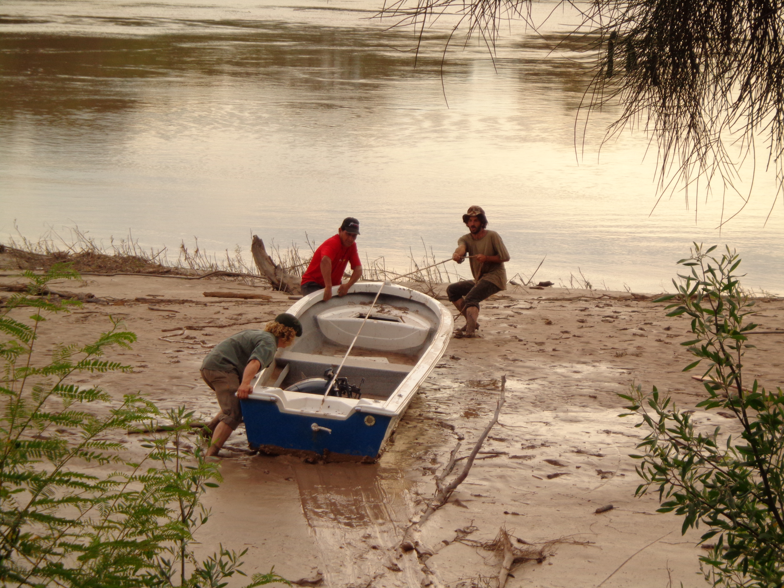 Pulling boat
