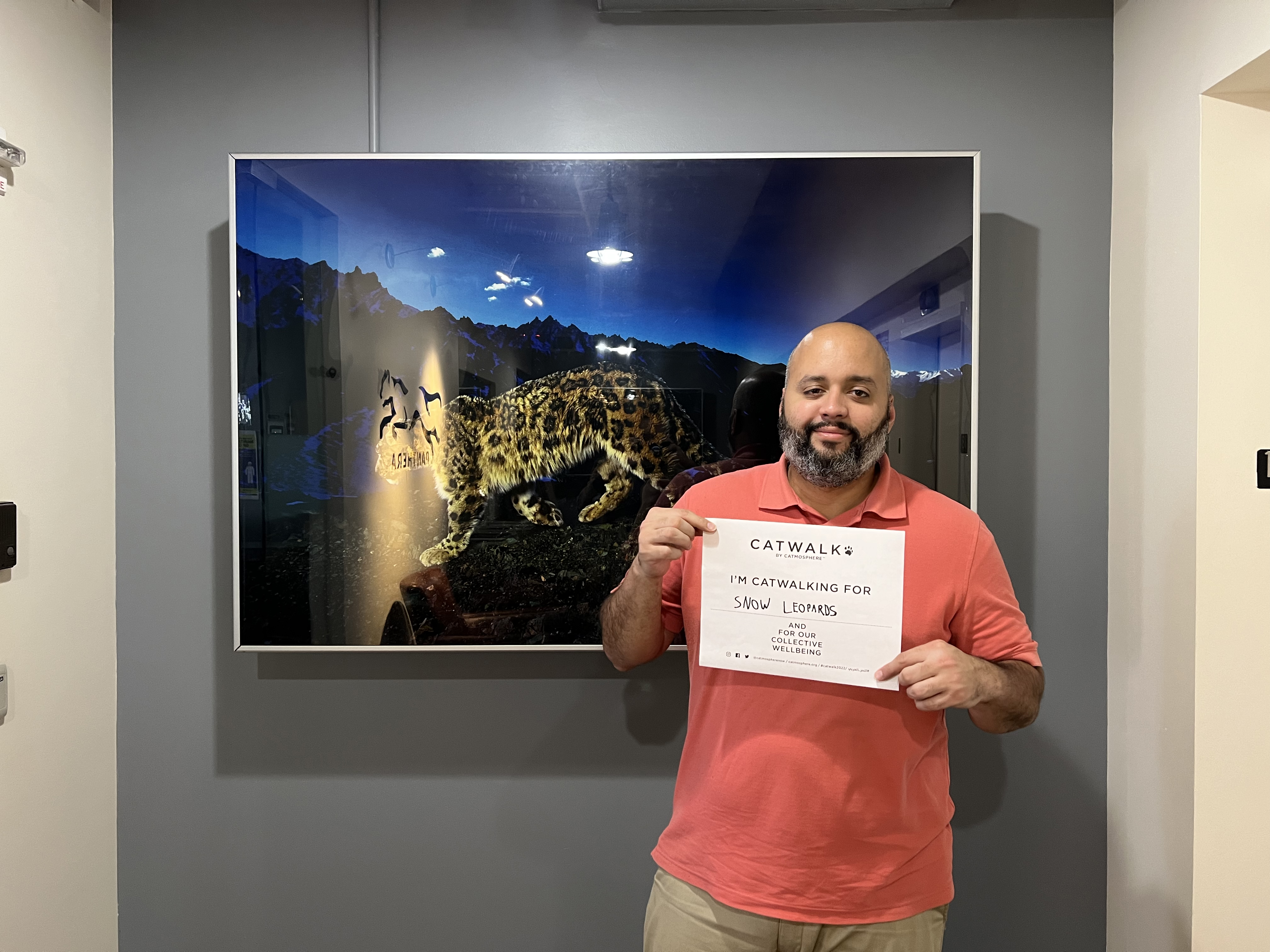 Staff with sign